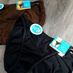 VANITY FAIR 2 PR STRING BIKINIS SIZE L